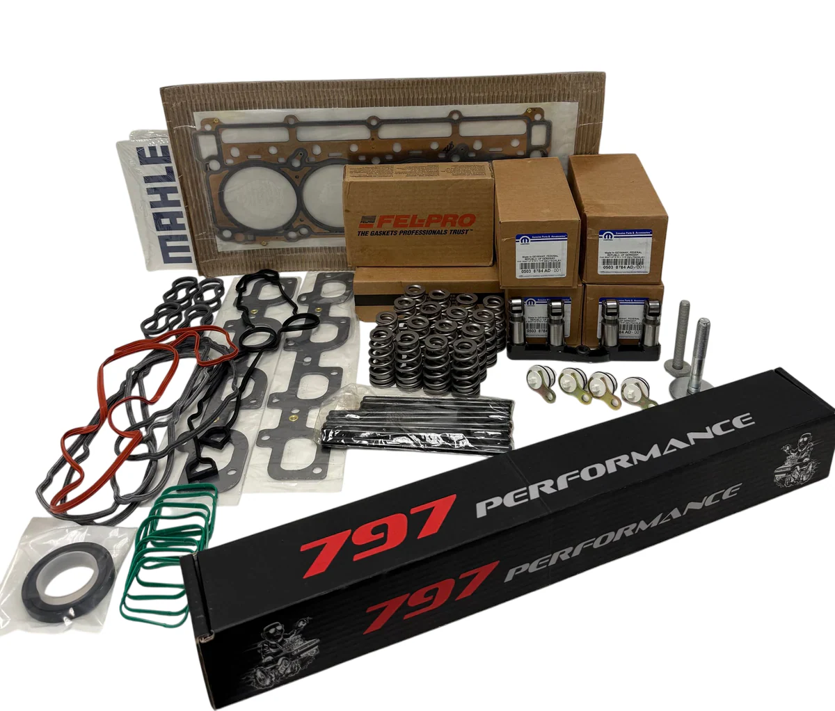 797 Performance 2011-2023 6.4 NA Hemi Complete Camshaft Kit With MDS Delete & Gaskets (Charger/Challenger/300 & Grand Cherokee / Durango)