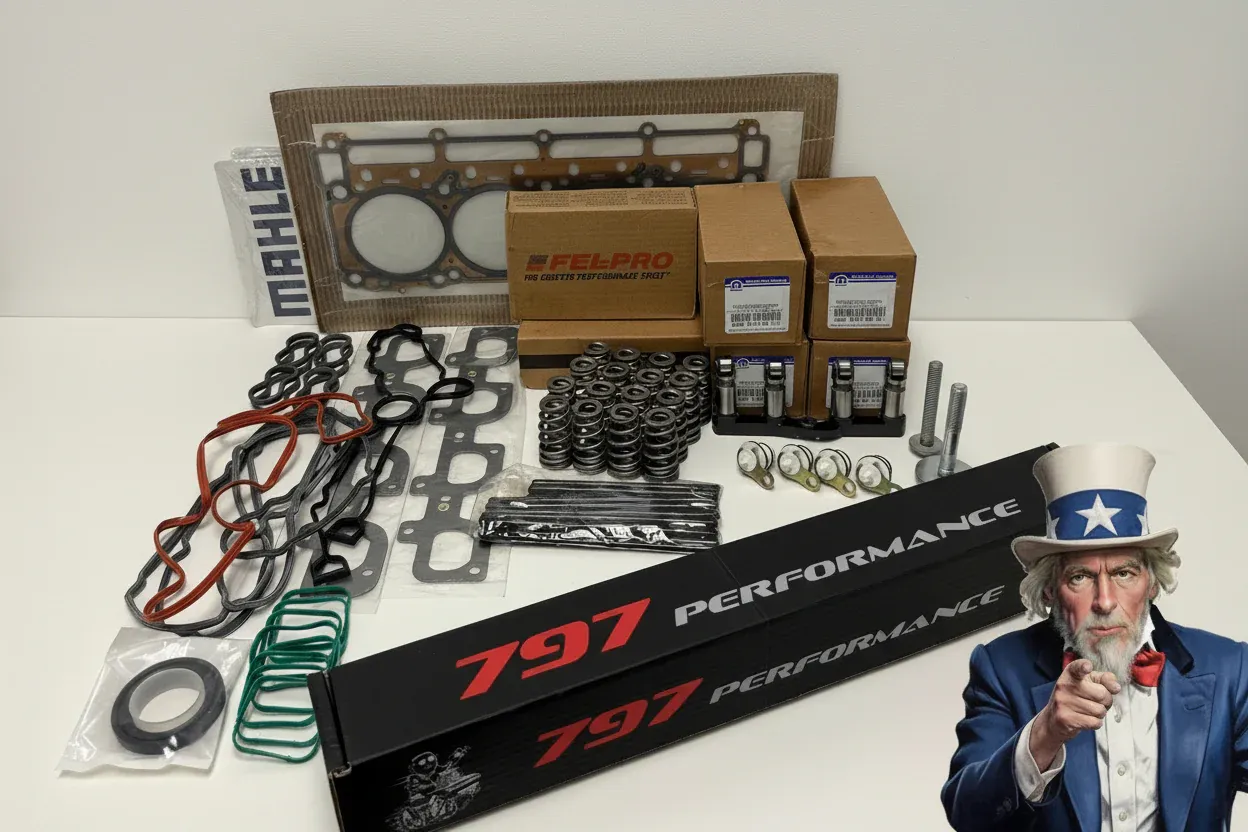 797 Performance 2009-2023 5.7 VVT NA Hemi Car Complete Camshaft Kit With MDS Delete & Gaskets (Also Jeep / Durango) - Image 3