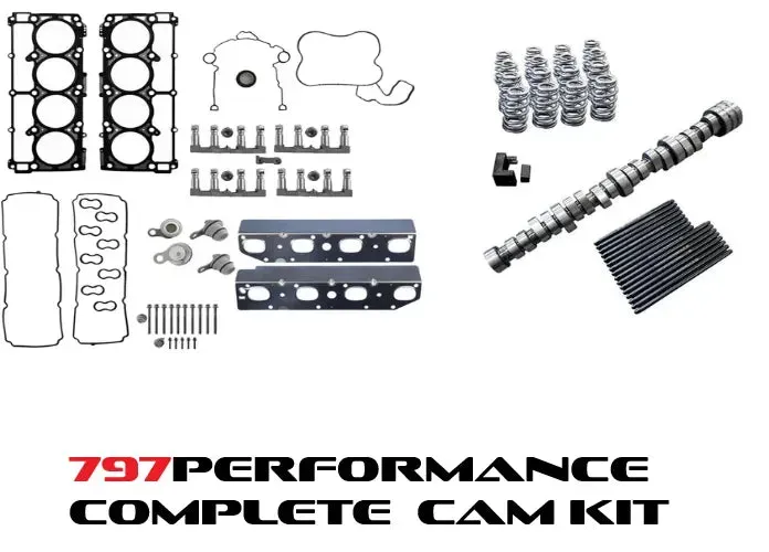 797 Performance 2011-2023 6.4 VVT Boosted Hemi Car Complete Camshaft Kit With MDS Delete & Gaskets (Also Jeep / Durango) - Image 3